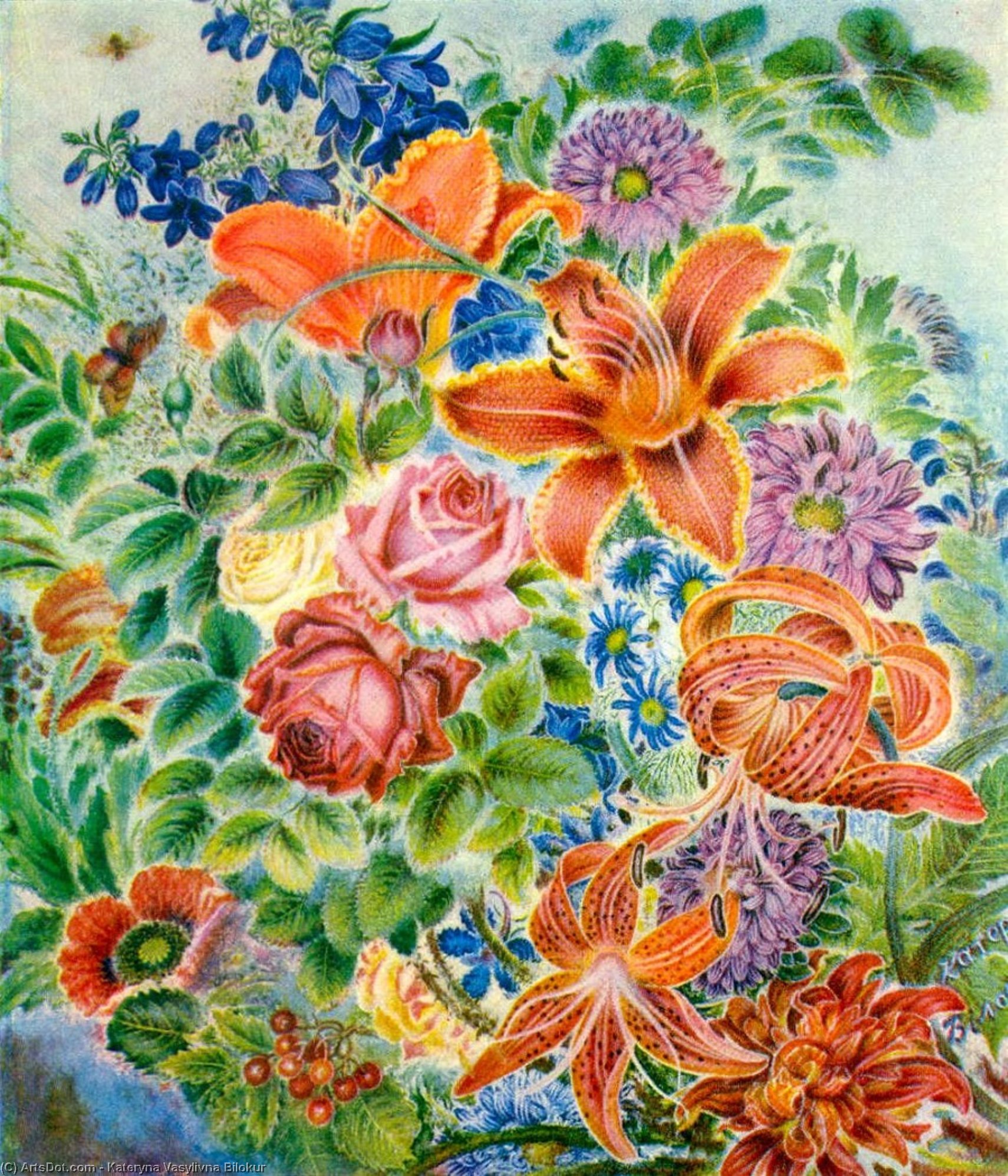 Garden Flowers — Katerina Vasiljevna Bilokur