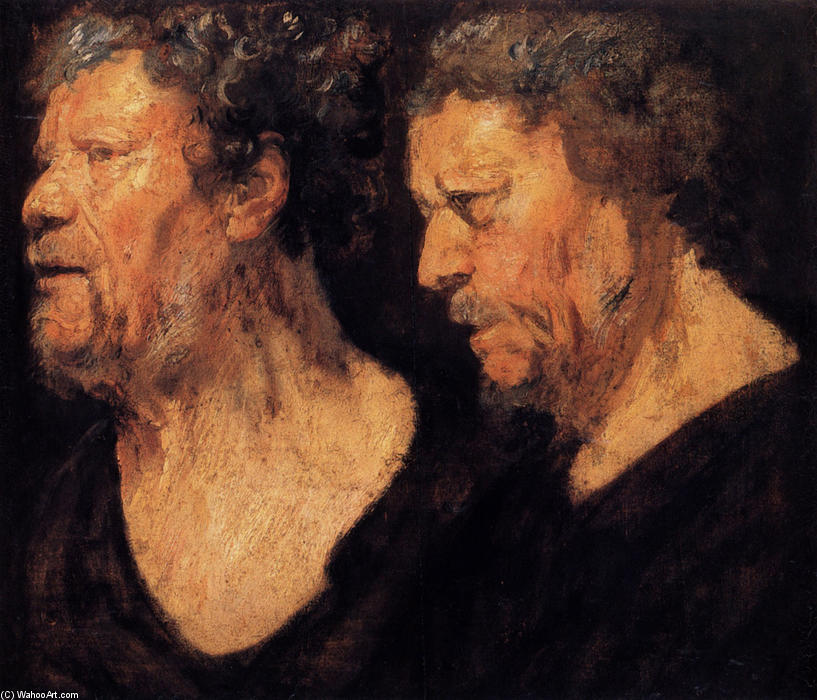Two Studies Of The Head Of Abraham Grapheus — Jacob Jordaens