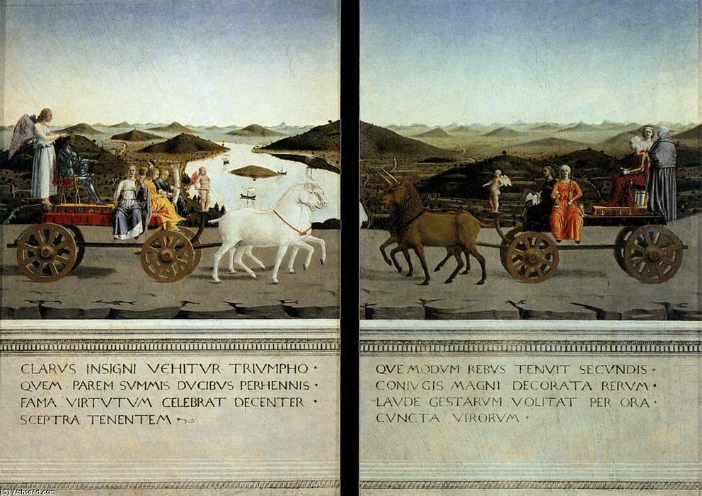 Porträts Von Federico Da Montefeltro Und Seiner Frau Battista Sforza (umgekehrte Seiten) — Piero Della Francesca