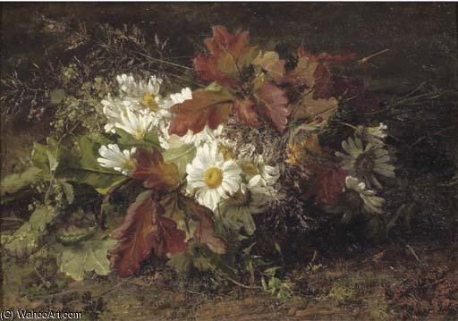 An Autumn Bouquet With Oak Leaves — Geraldine Jacoba Van De Sande Bakhuyzen