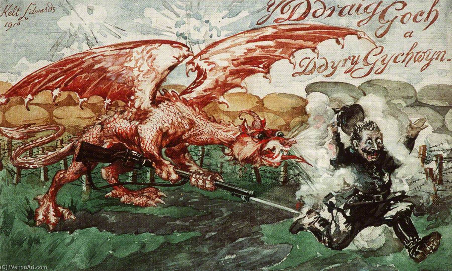 Y Ddraig Goch A Ddyry Gychwyn — John Kelt Edwards