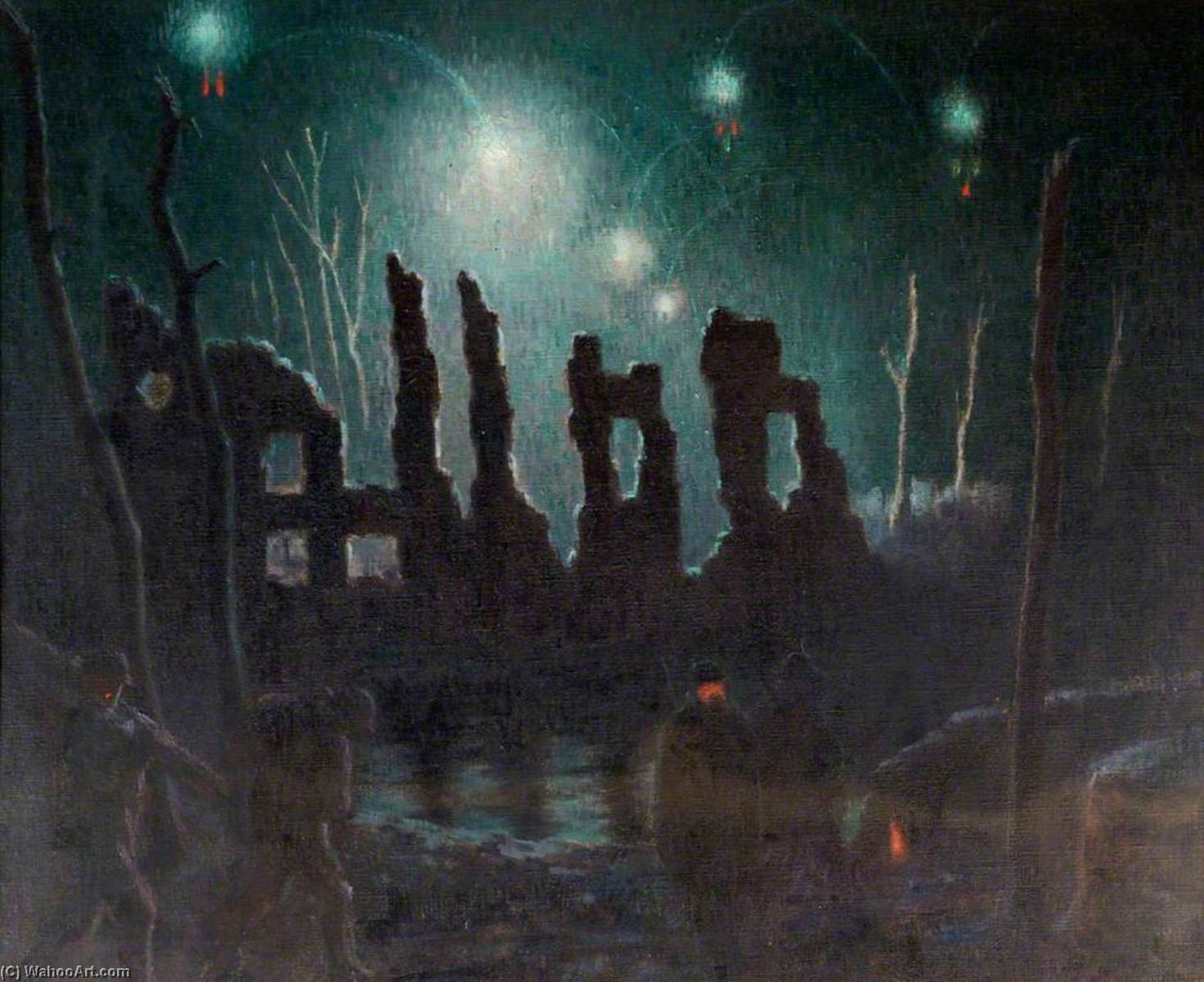 Boesinghe Château, Yser Canal, January 1917 — Carey Boynes Morris