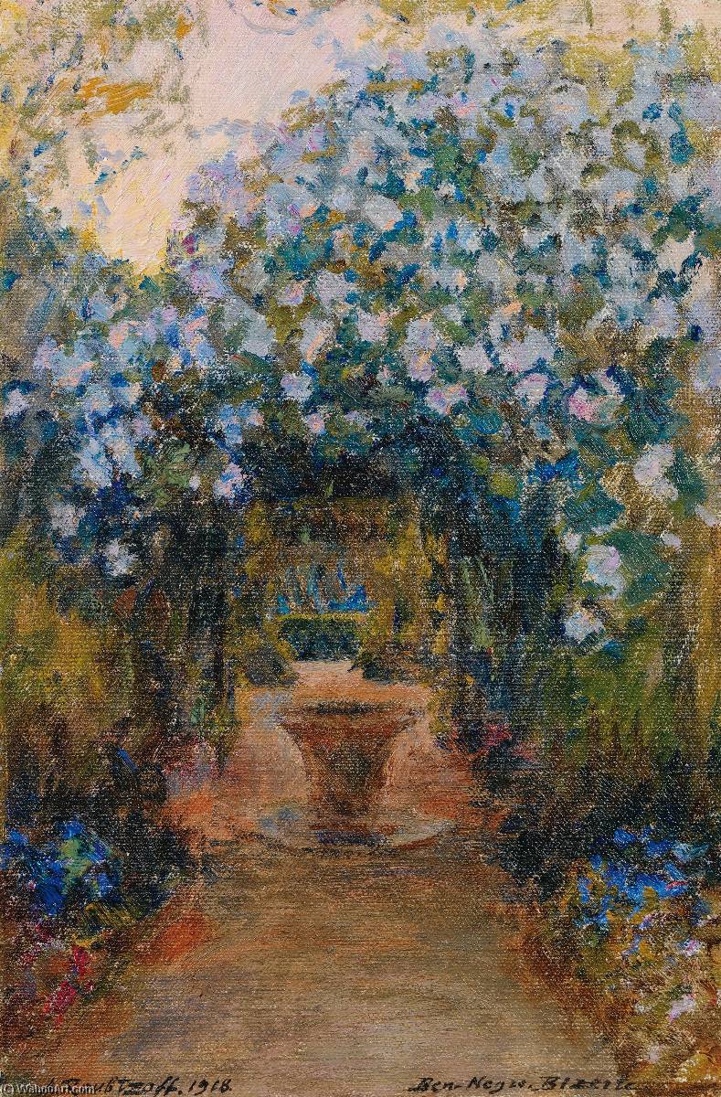 Allée Fleurie Dans Le Parc De Ben Negro — Alexandre Roubtzoff