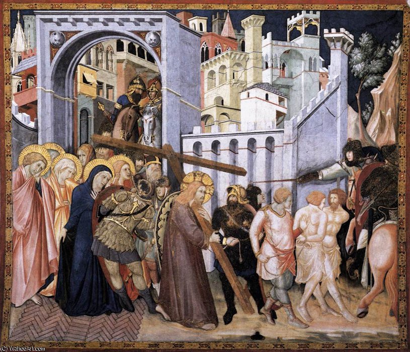 Assisi-vault-the Road To Calvary — Pietro Lorenzetti