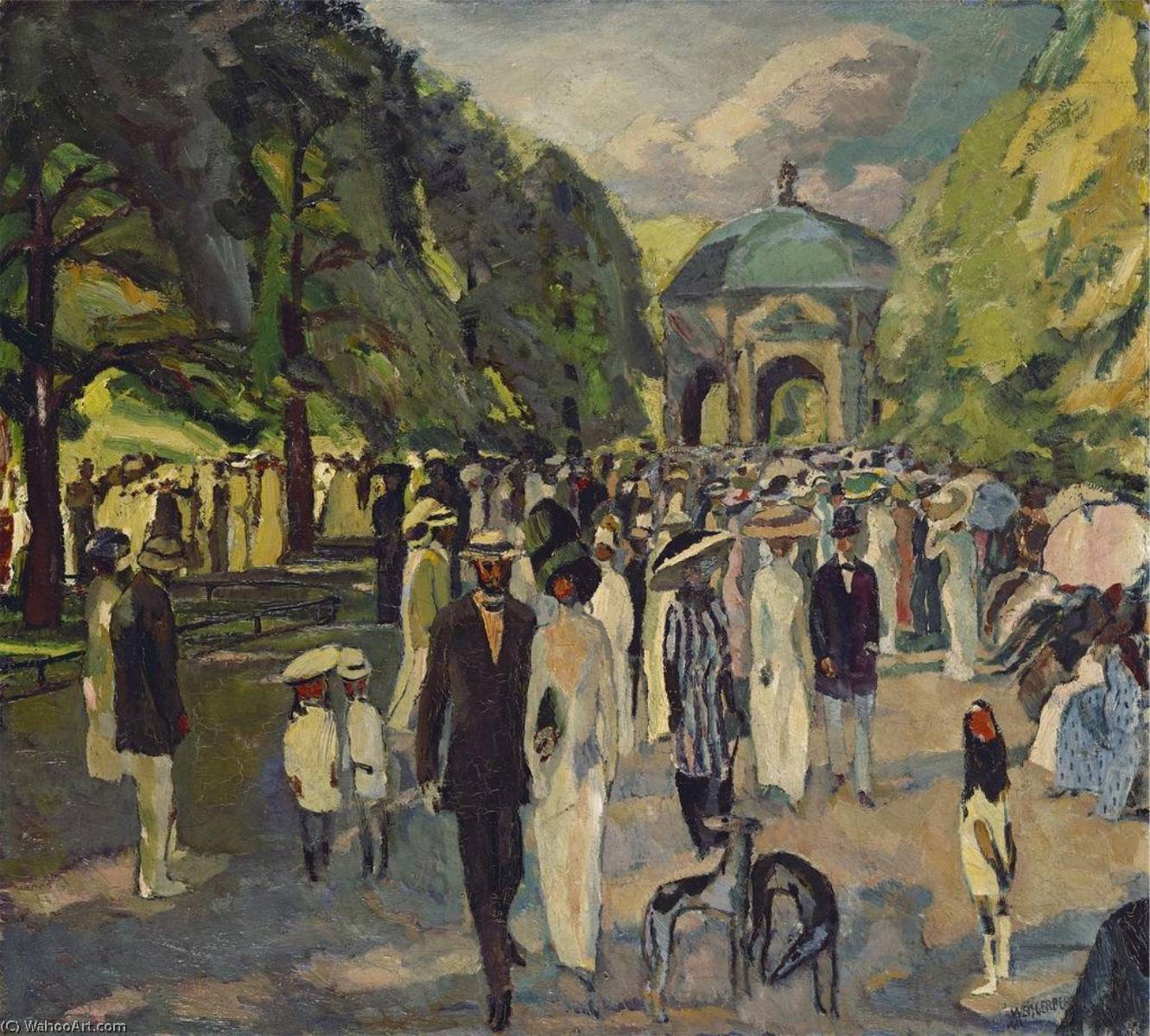 In The Munich Hofgarden — Albert Weisgerber