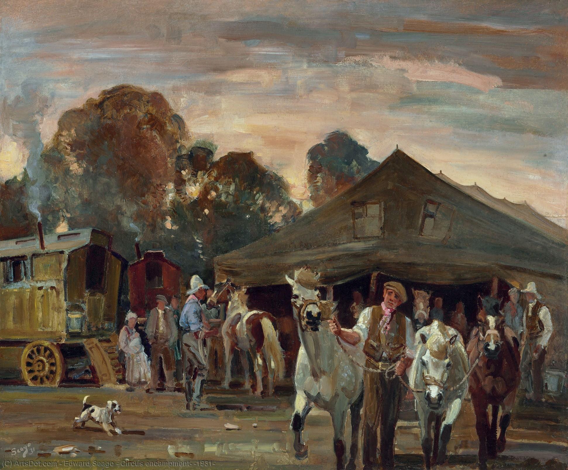 Circus Encampment, (1931) — エドワード・シーゴ