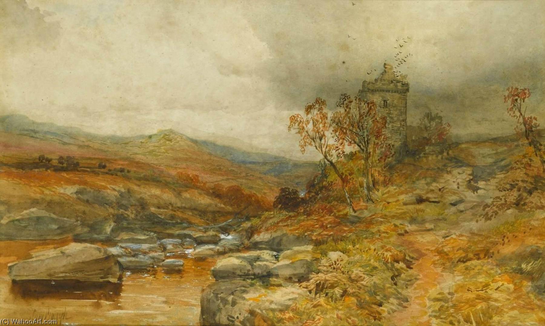 A Border Tower — Samuel Bough