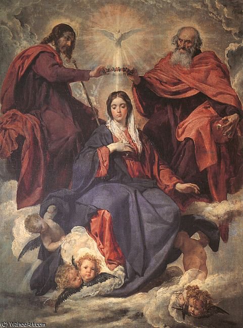 The Coronation Of The Virgin, Oil On Canv — Diego Velázquez