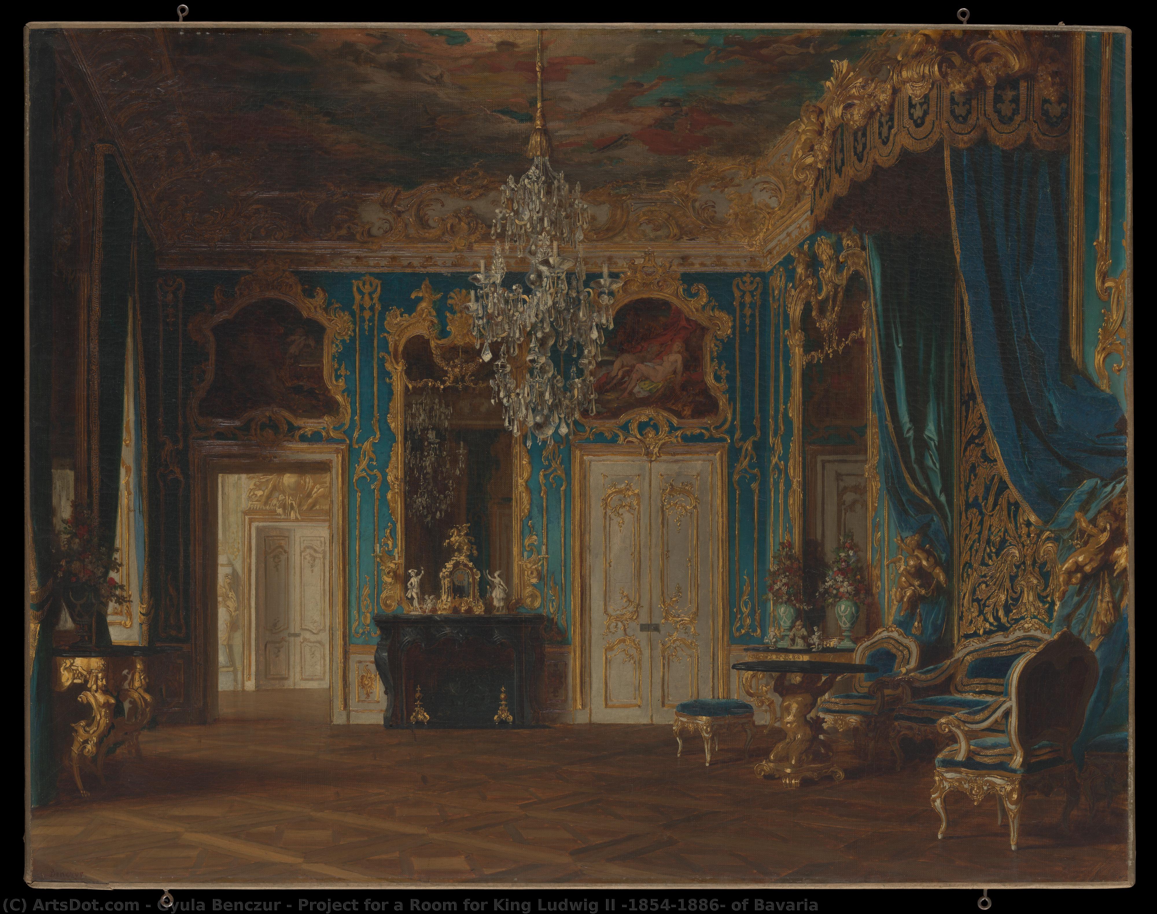 Project For A Room For King Ludwig Ii (1854–1886) Of Bavaria — Gyula Benczúr