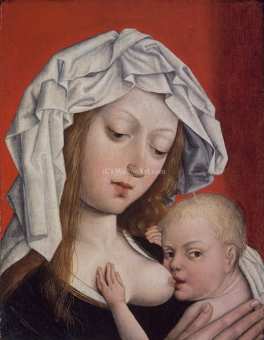Madonna Nursing The Christ Child — Master Of Magdalen