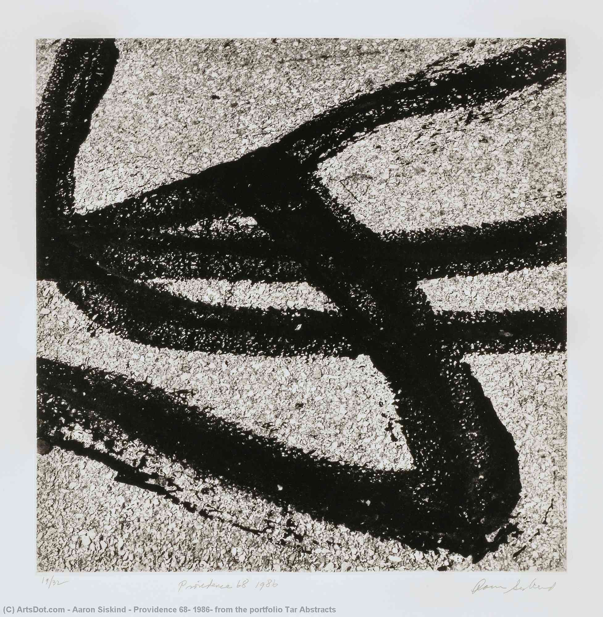Providence 68, 1986, From The Portfolio Tar Abstracts — アーロン・シスキン