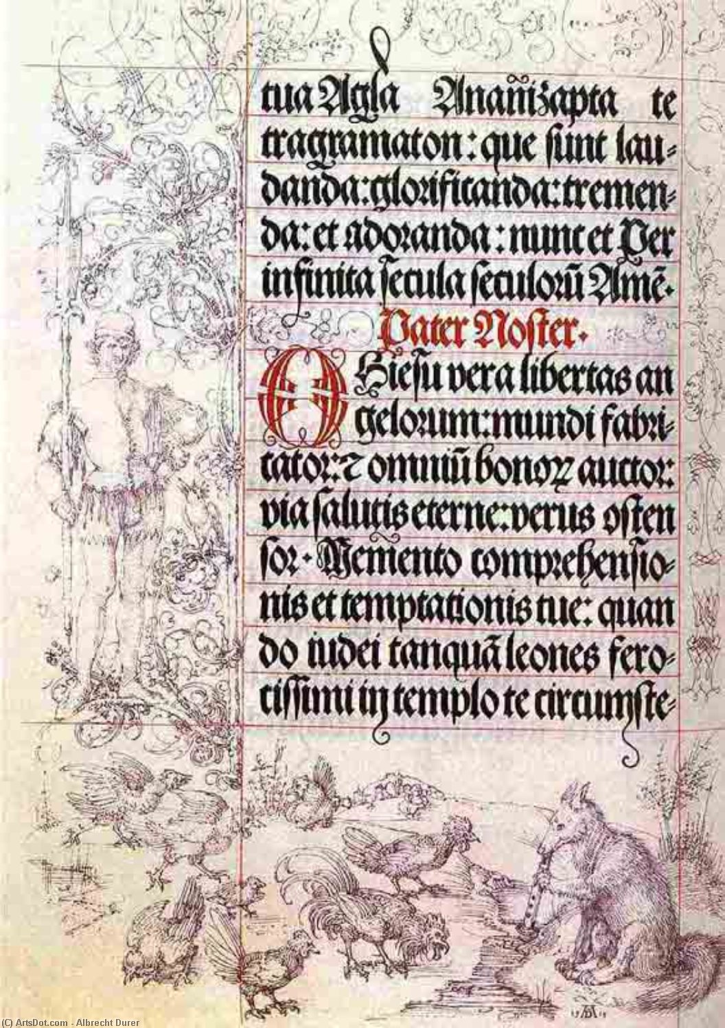 Illuminierte Gebetsbuch-miniatur, München — Albrecht Dürer