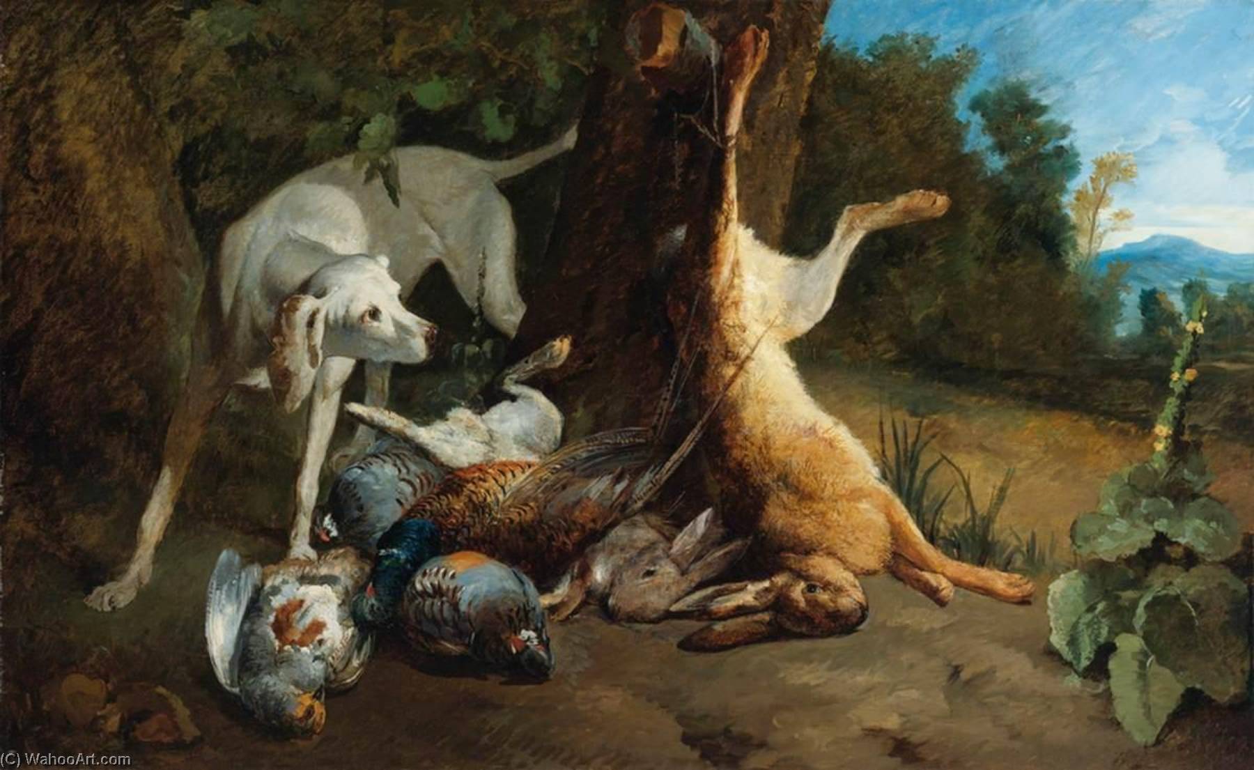 A Hound With Dead Game In A Landscape — Анна Валье-костер