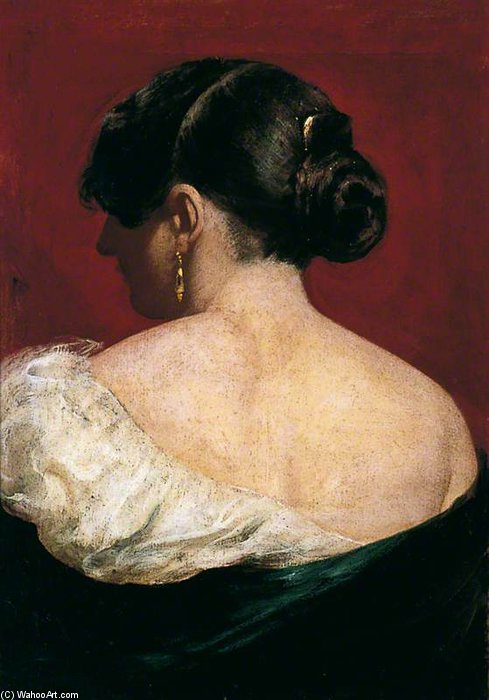 Head And Shoulders Of A Girl From Behind — William Etty