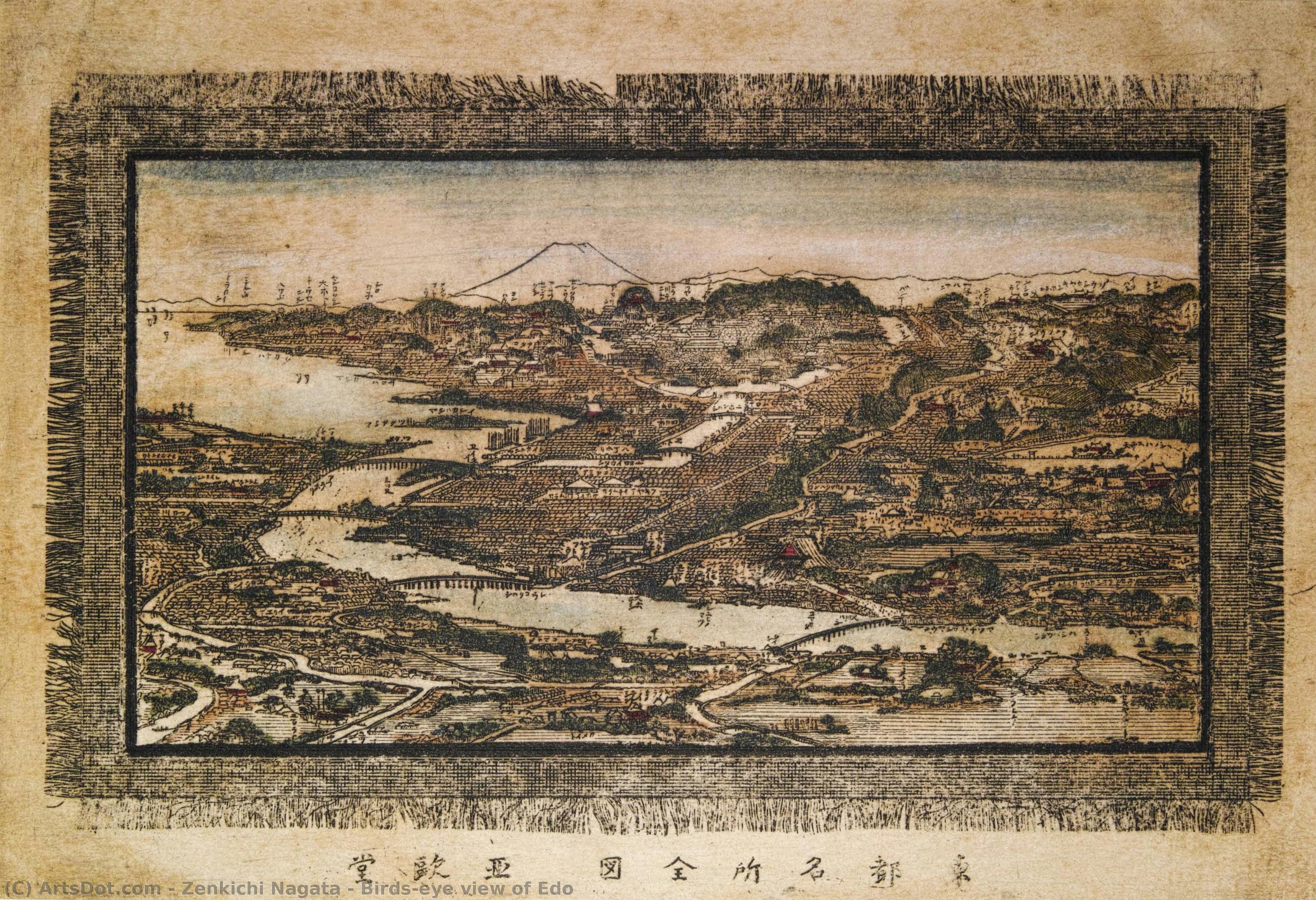 Birds-eye View Of Edo — Zenkichi Nagata