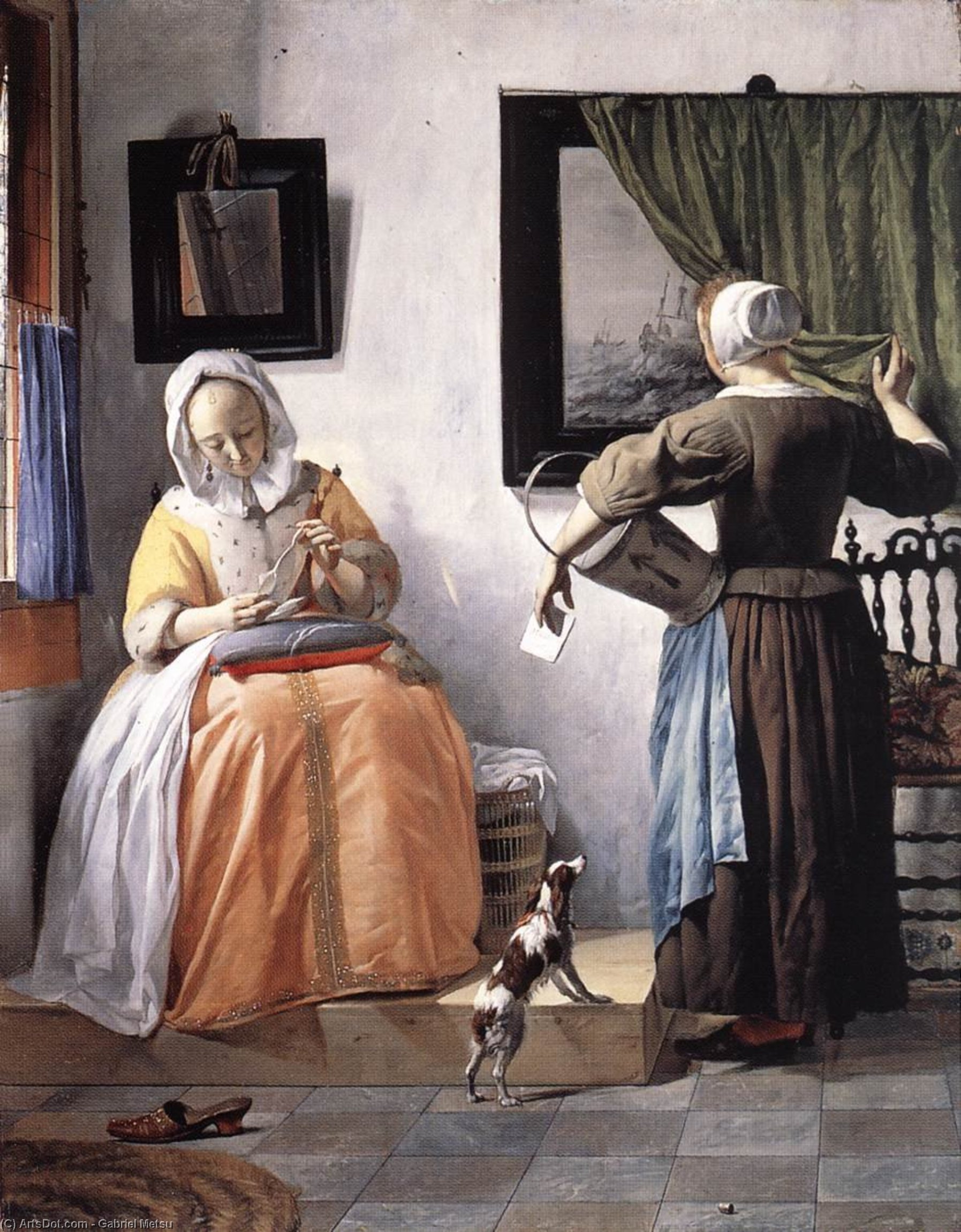 Woman Reading A Letter — Gabriel Metsu