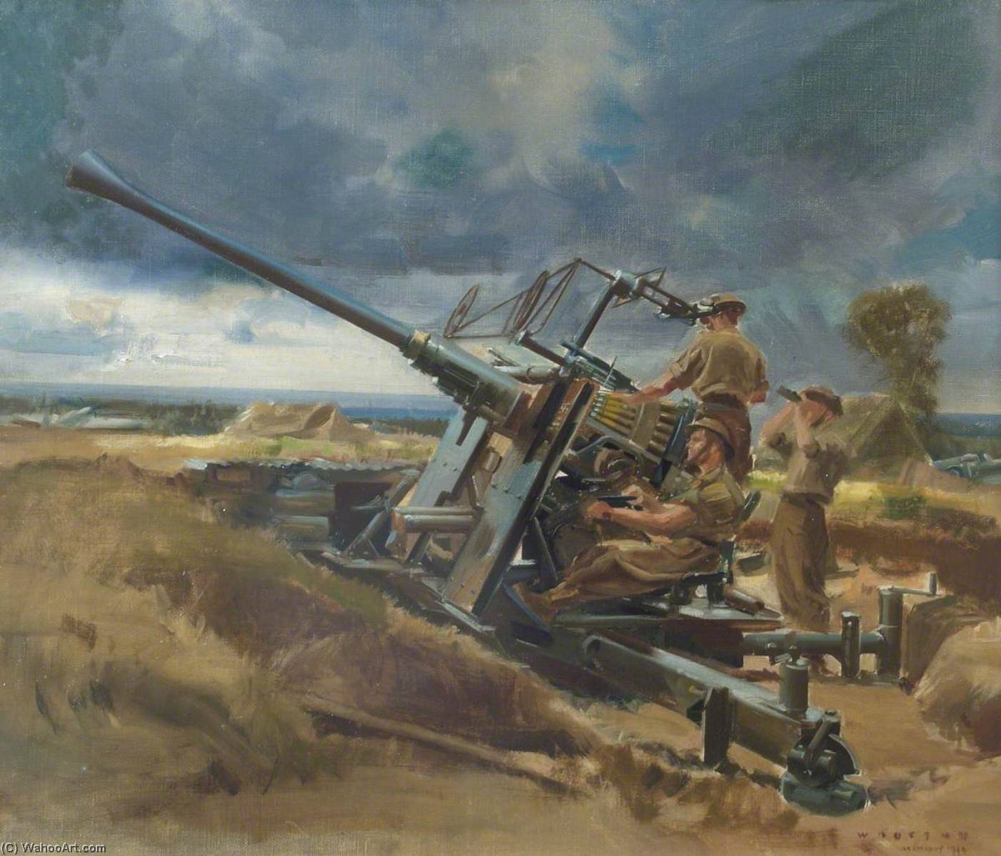 Anti Aircraft Gunners, No.219 Squadron, Raf Regiment, Normandy — Frank Wootton