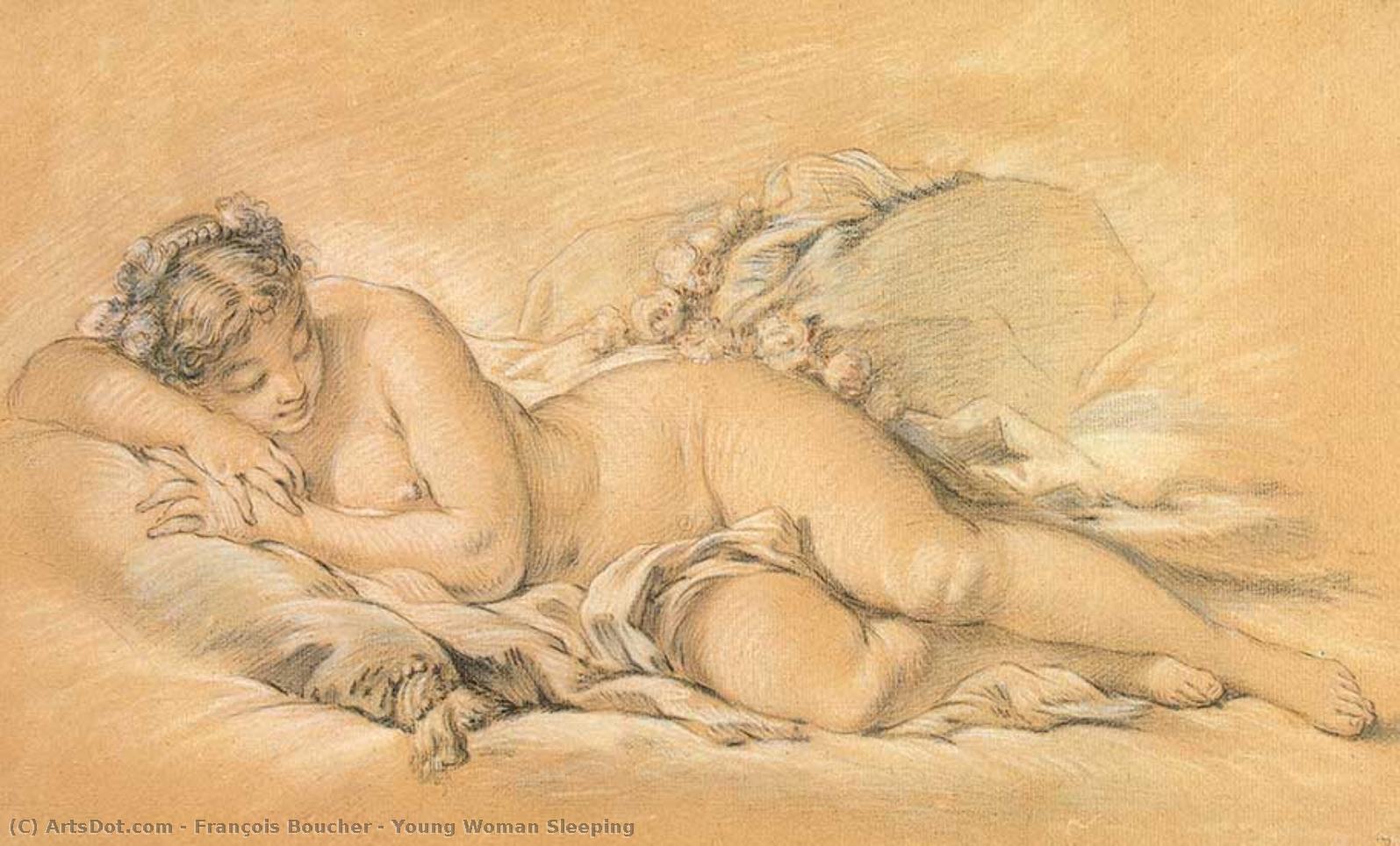 Young Woman Sleeping — Франсуа Буше