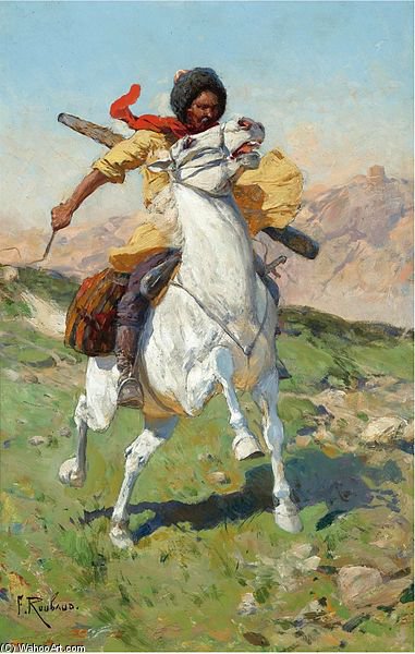 The Caucasian Warrior — François Flameng