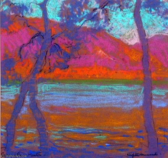 Evening Glow - Menton — Артур Генри Черч