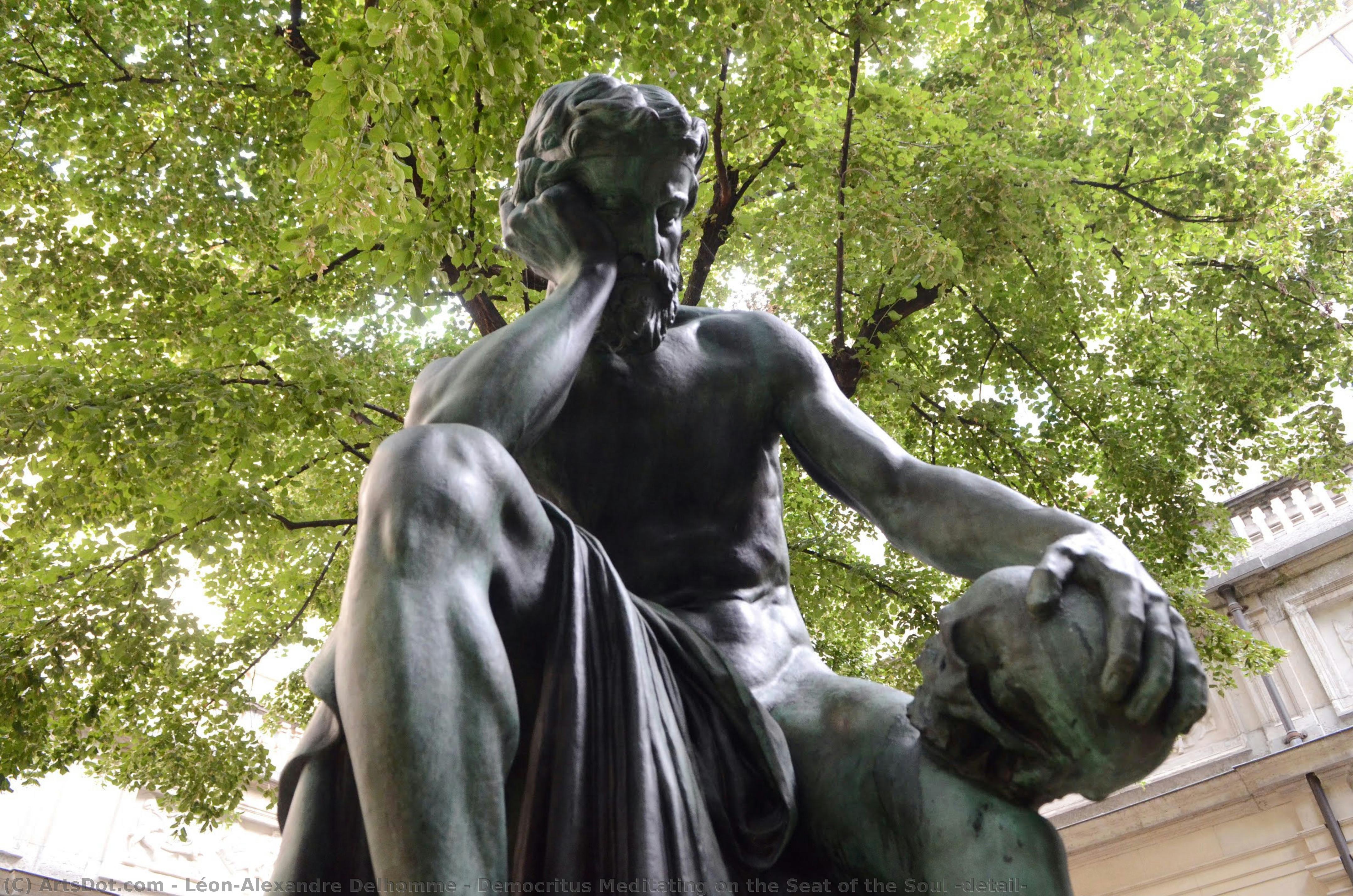 Democritus Meditating On The Seat Of The Soul (detail) — Léon-alexandre Delhomme