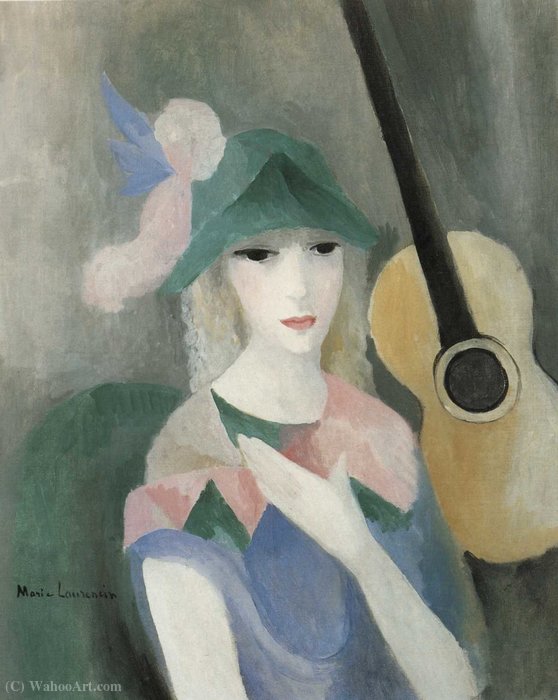 Arlequine À La Guitare (1922) — Marie Laurencin