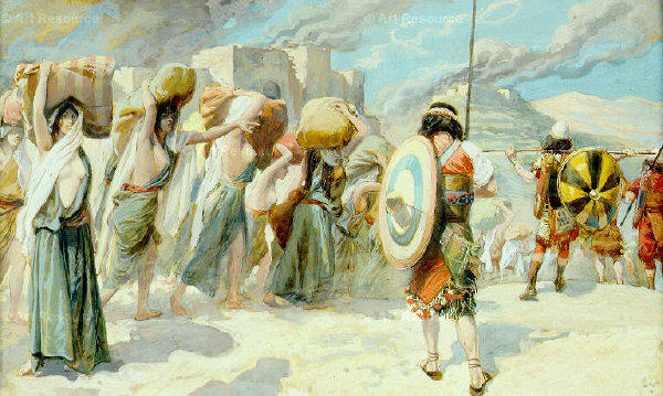 The Women Of Midian Led Captive By The Hebrews — Jacques Joseph Tissot