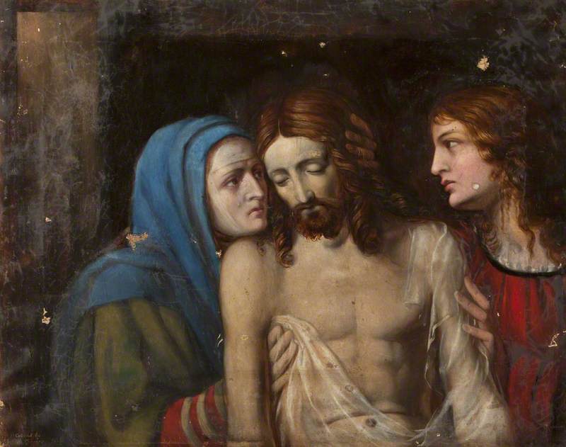 Christ With The Virgin Mary And Saint John The Evangelist — Rebecca Dulcibella Orpen