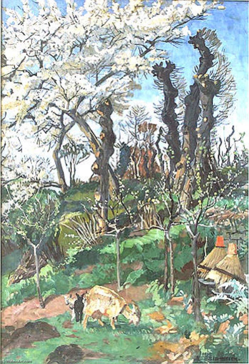 Chèvres Et Ruches (titre Inscrit) — Yvonne Jean Haffen