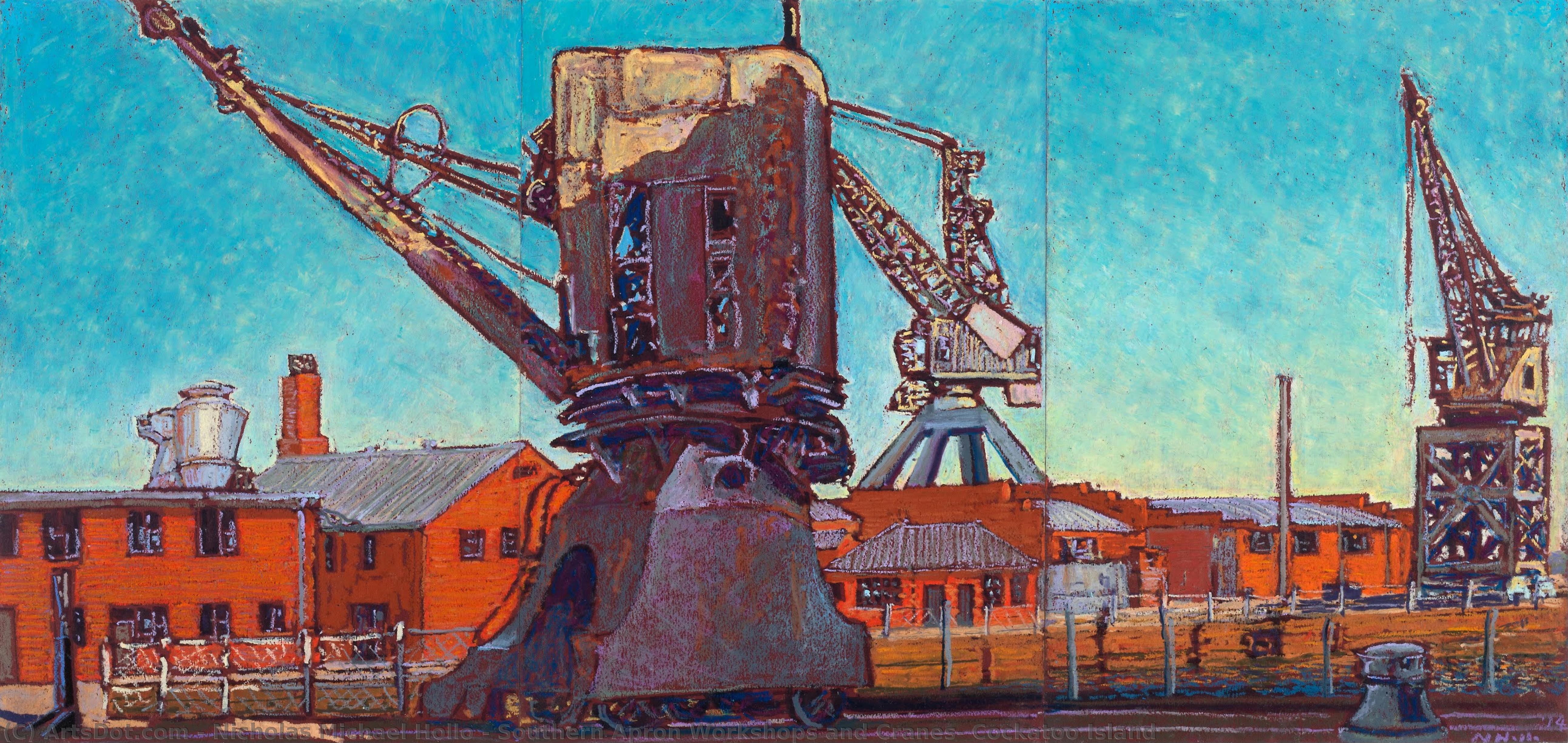 Southern Apron Workshops And Cranes, Cockatoo Island — Nicholas Michael Hollo