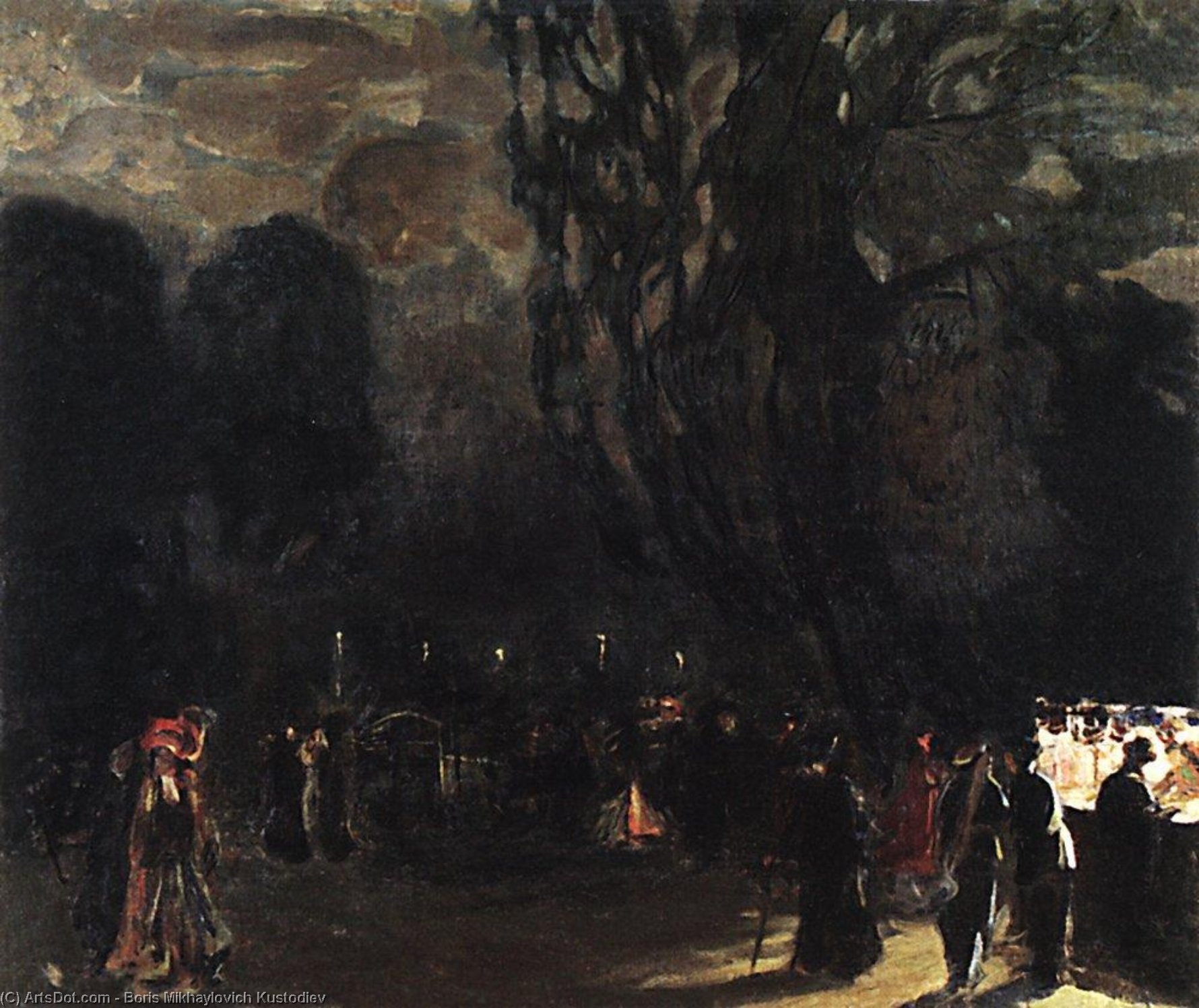 Paris At Night — Борис Кустодиев