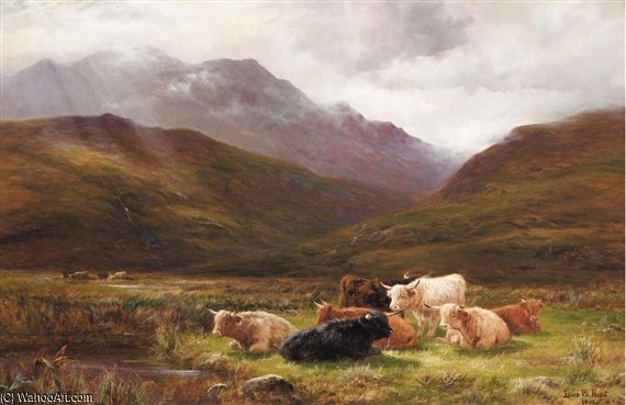 A Pasture In Glen Falloch, Perthshire — Louis Bosworth Hurt