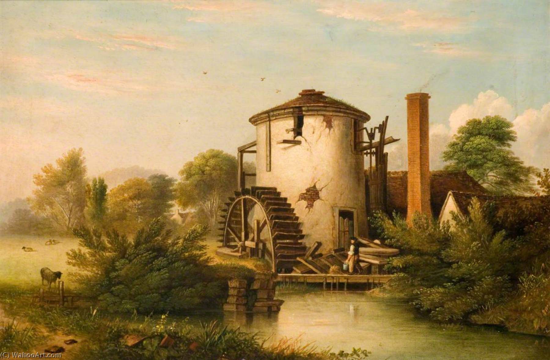 Strongford Mill, Near Trentham — Henry Lark I Pratt
