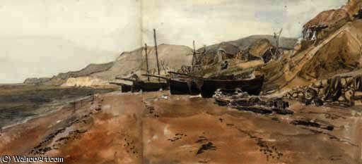The Beach At Ventnor, Isle Of Wight — Joshua Cristall