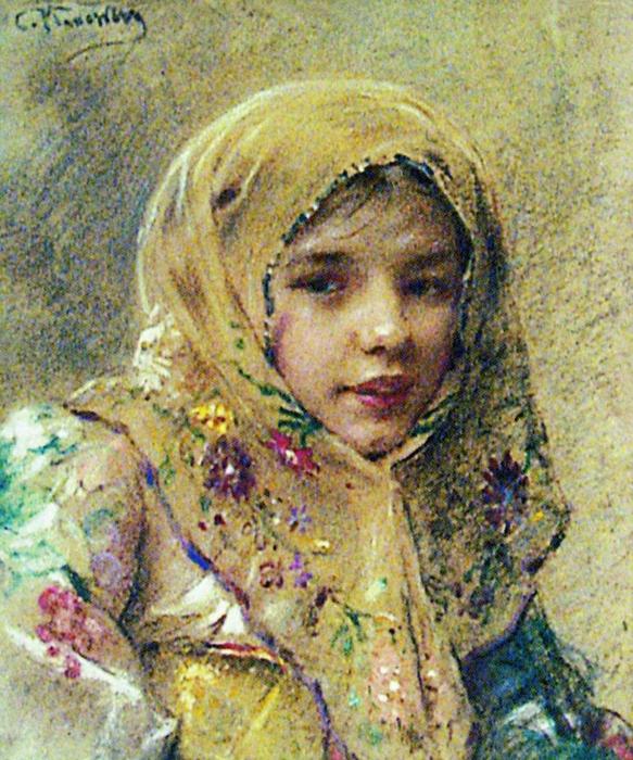 Portrait Of The Girl — Konstantin Yegorovich Makovsky