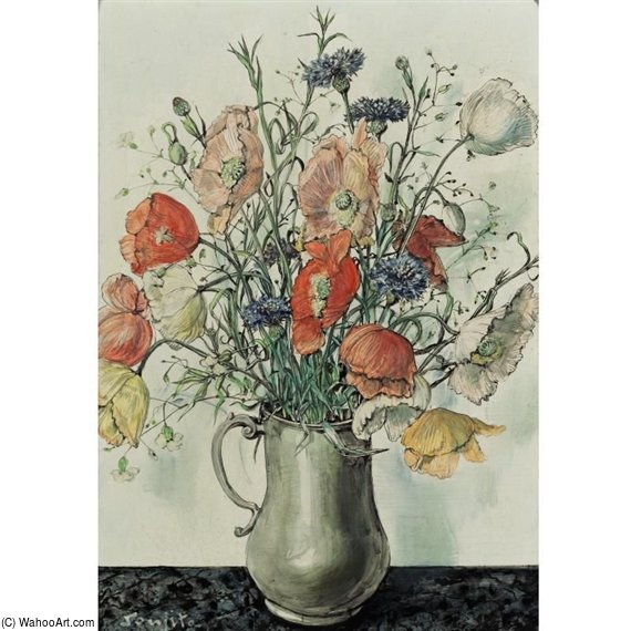 Vase De Coquelicots — Léonard Tsuguharu Foujita