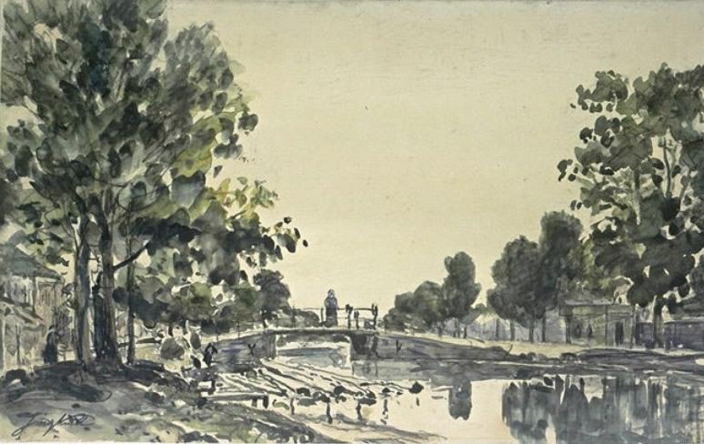 The Bridge Over The Canal — Johan Barthold Jongkind