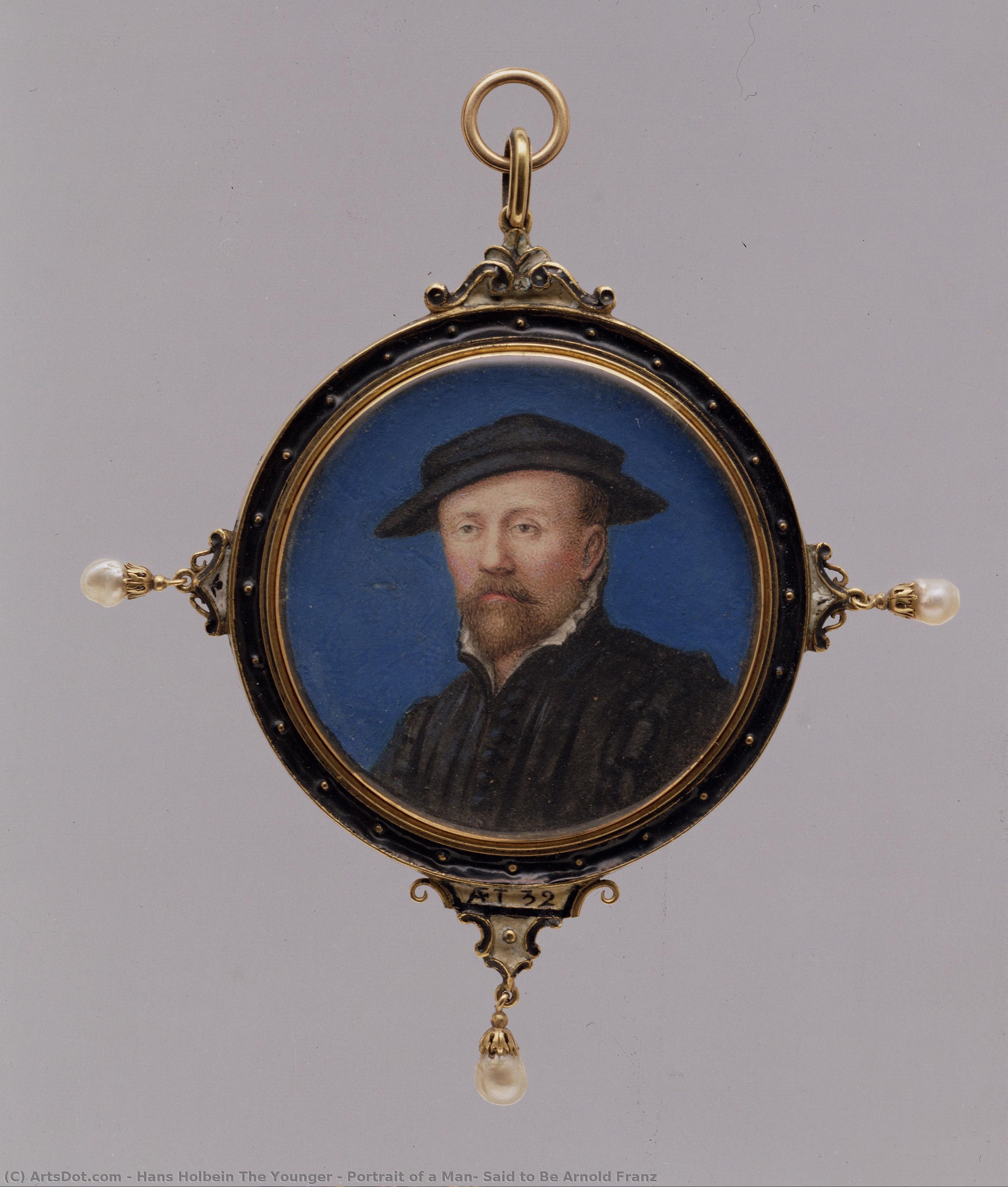 Portrait Of A Man, Said To Be Arnold Franz — Hans Holbein Der Jüngere