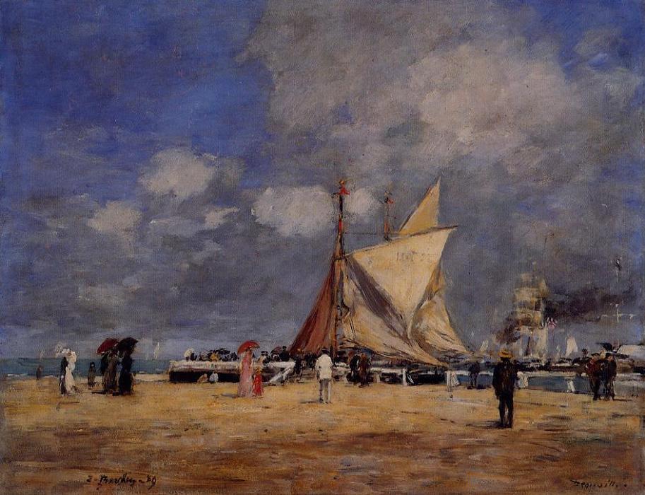 Deauville, On The Jetty — Eugène Louis Boudin