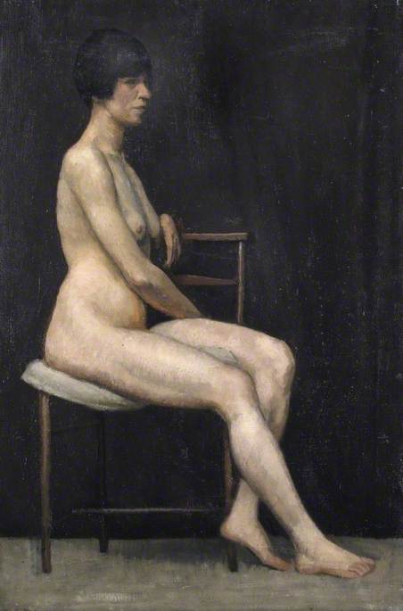 Portrait Of A Seated Female Nude (verso) — Ralph Nicholas Chubb