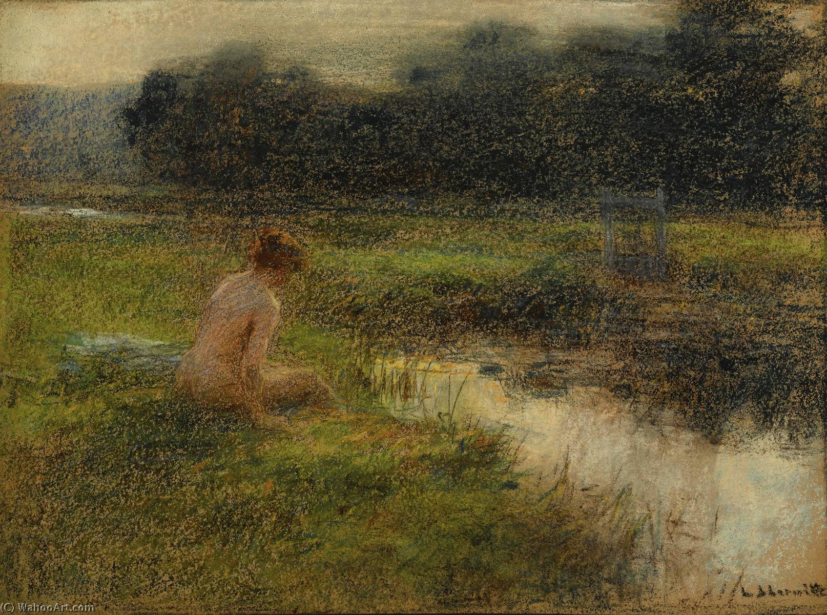 The Bather — Леон Лермитте