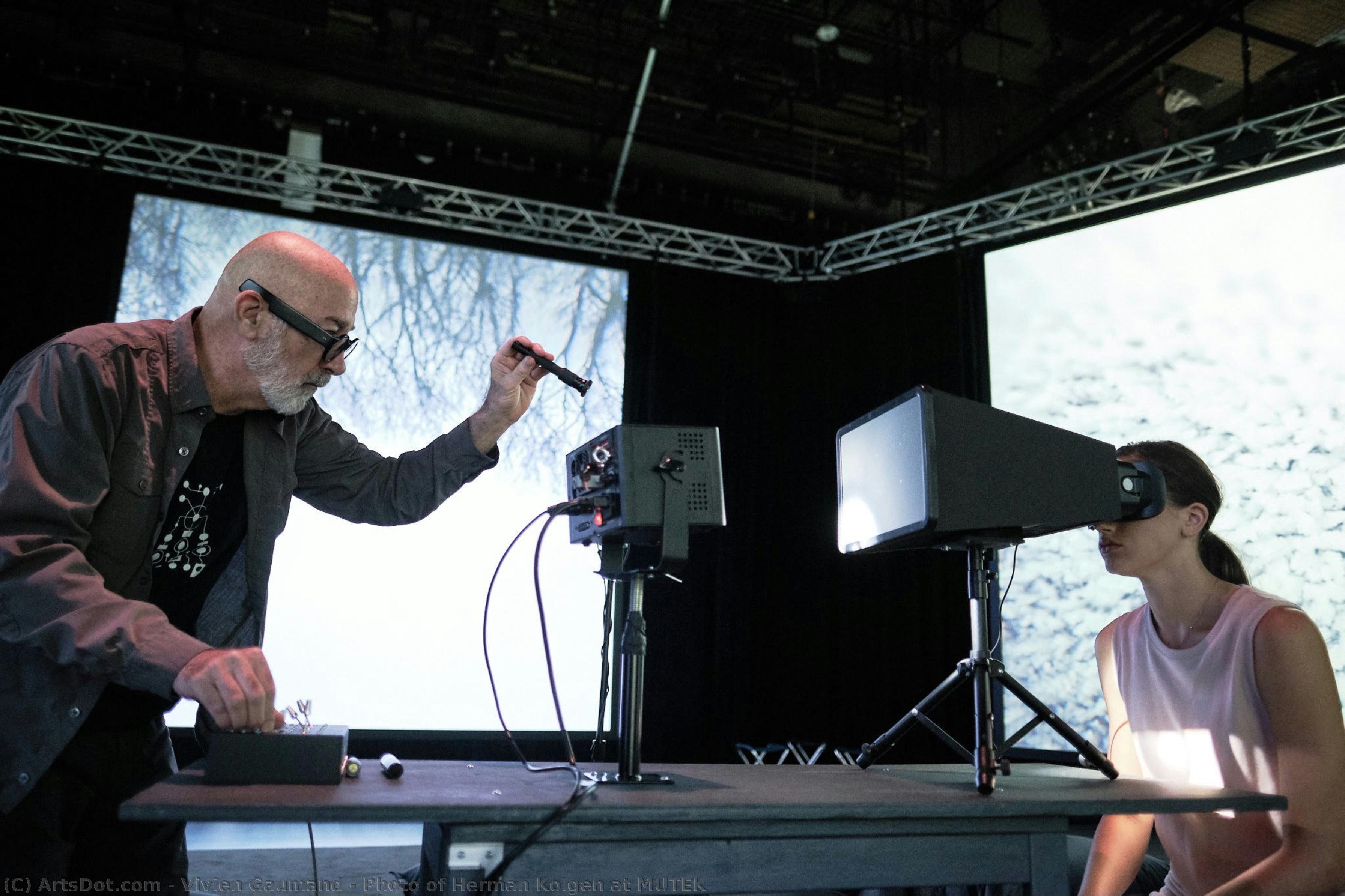 Photo Of Herman Kolgen At Mutek — Vivien Gaumand