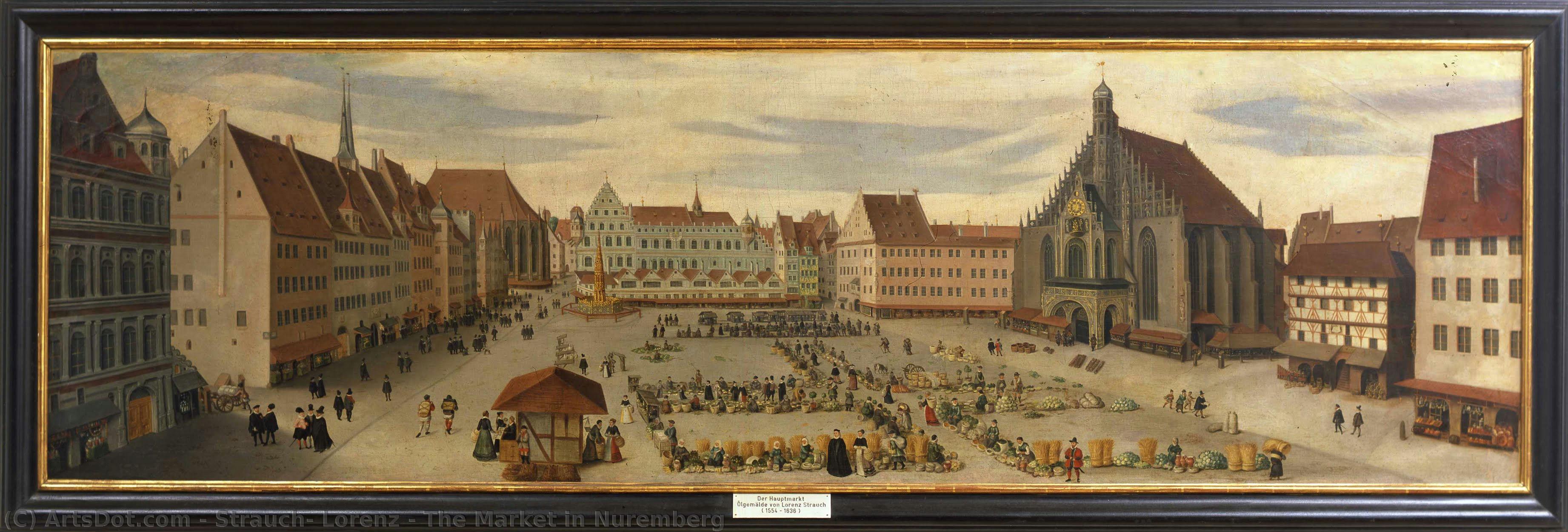 The Market In Nuremberg — Strauch, Lorenz