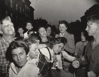 Brooklyn School Children See Gambler Murdered In Street — Weegee (arthur Fellig)
