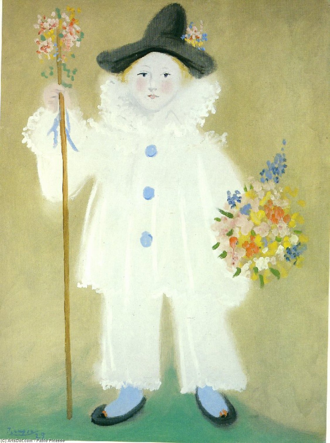 Portrait Of Paulo Als Pierrot — Pablo Picasso
