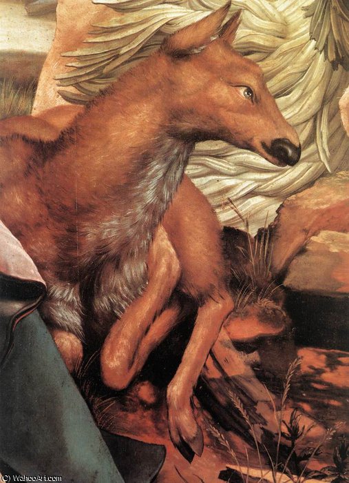 Sts Paul And Antony In The Desert (detail) — Matthias Grünewald