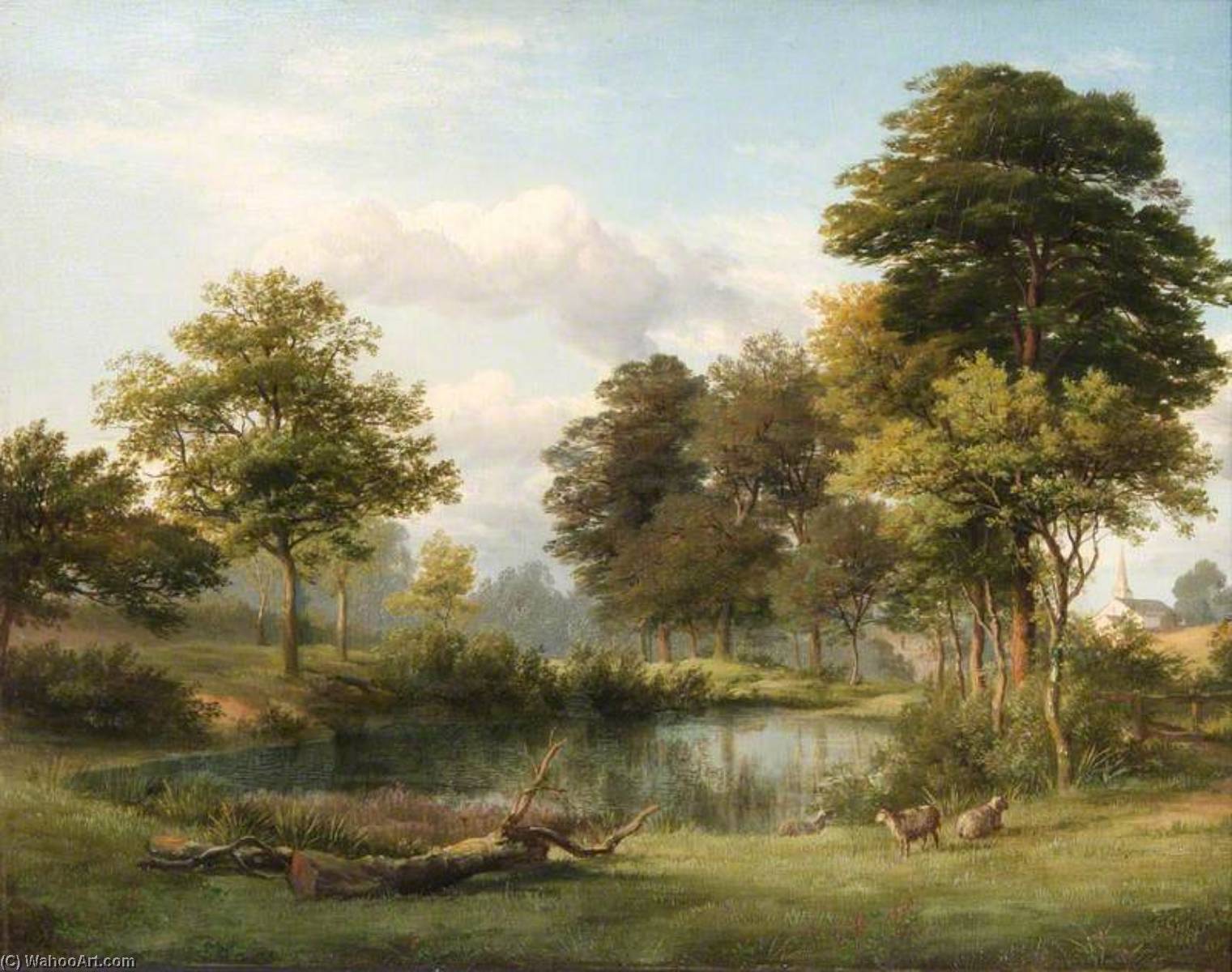 A Scene At Muswell Hill — Edmund Marriner Gill