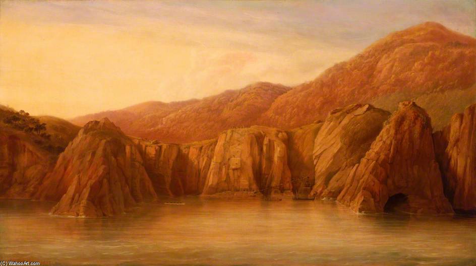 Salvage Of Stores And Treasure From Hms 'thetis' At Cape Frio, Brasil — John Christian Schetky