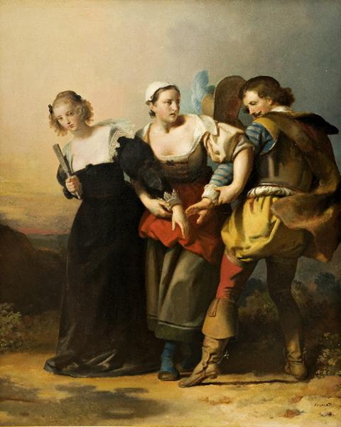 Don Juan, Zerlina Et Donna Elvira — Alexandre Évariste Fragonard