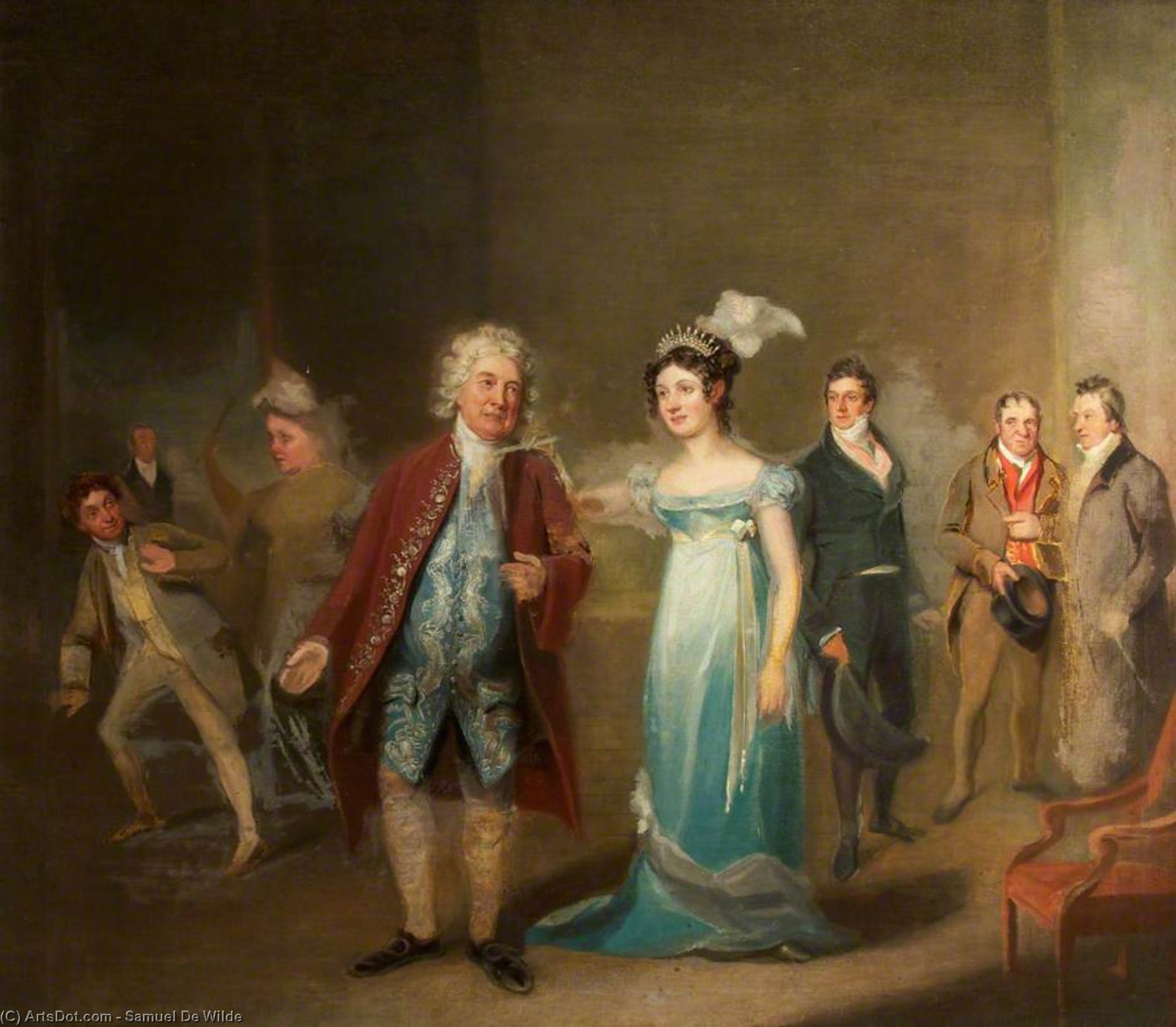 Richard Suett And Walter Maddocks In 'all The World's A Stage' By Isaac Jackman — Samuel De Wilde